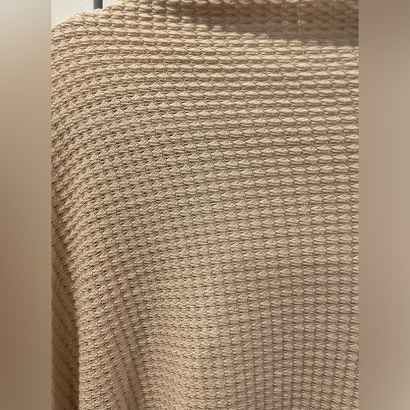 beige cocoon waffle cardigan - Picture 5 of 7